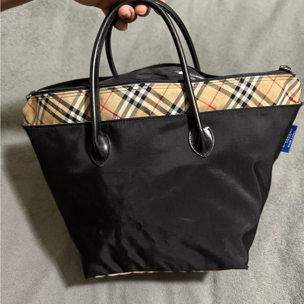 Stylish Black and Plaid Women's Bag